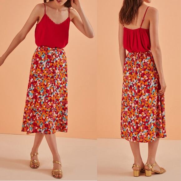 Des Petits Hauts | Teal Romelia Relaxed Fit Layering Simple Solid Camisole Tank - Picture 11 of 11